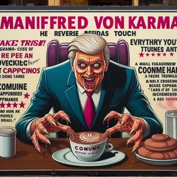COFFEE MONSTER EATING YOUR SOUL WITH CREAM