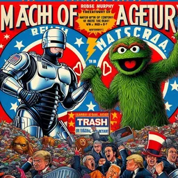 ROBOT AND MUPPET IN TRASHY LOVE AFFAIR
