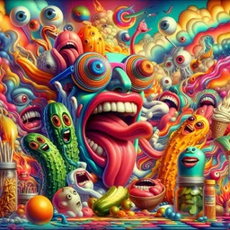 TONGUES WRITHING IN A FRUIT SALAD NIGHTMARE
