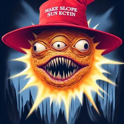 SUN WITH TEETH SCREAMING IN THE DARK