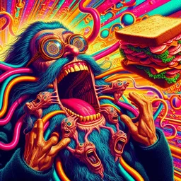 SANDWICHES SHOVING FACES INTO THE VOID