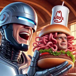 ROBOTIC CHEF SERVING MEATY NIGHTMARES