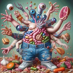 BRAIN GUTS SPILLING OUT LIKE GROSS CANDY