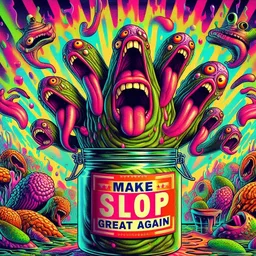 MONSTERS VOMITING SLIME INTO A JAR OF CHAOS