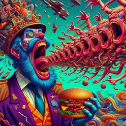 KING OF GLUTTONY VOMITING CHAOS AND CARNAGE