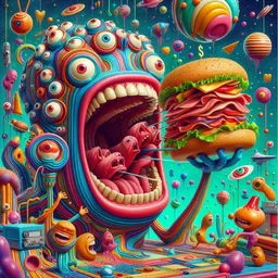 MONSTER GOBBLING GROSSNESS WITH A SIDE OF CHAOS