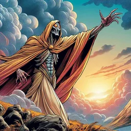 DEATH'S HAND SHOVING SUNSET INTO THE VOID