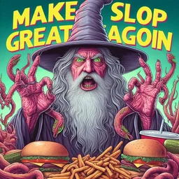WIZARD SERVING SLIME WITH A SIDE OF GREASE