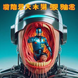 ROBOTIC MOUTH EATING HUMAN SOULS FOR BREAKFAST