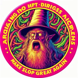 WIZARD SCREAMING AT THE VOID'S GUTS