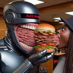 ROBOTIC MOUTHS DEVOURING MEATY NIGHTMARES