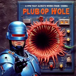 ROBOT FINGERING A DIGITAL BLACK HOLE