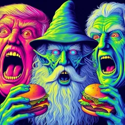 WIZARDS SCREAMING FOR GREASY BURGER BLOOD