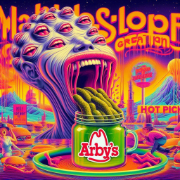 MONSTER GULPING PICKLES LIKE A SICK FREAK