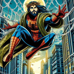 SPIDER-MAN CRUCIFIED IN CITY'S WEB OF SIN