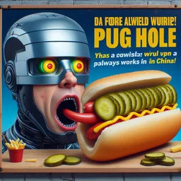 CYBORG CHOW DOWN ON A MEATY MONSTROSITY