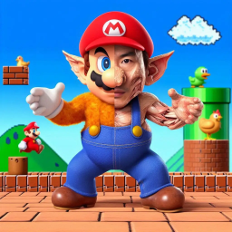 MARIO'S FLESHY FREAK SHOW IN PIXELATED HELL