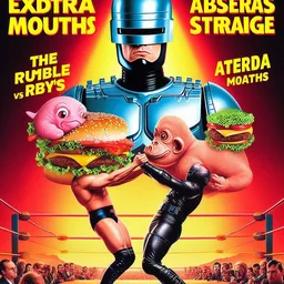 MEAT SLUGGERS SMASHING WITH BURGER HEADS