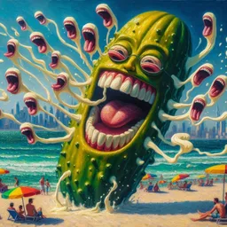 PICKLE SCREAMING IN A BEACH OF TEARS