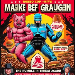 PIG MUSCLE AND METAL CLASH IN GREASY BATTLE