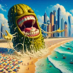 PICKLE MONSTER SPITTING OUT CITY'S SOUL