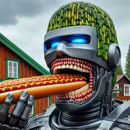 ROBOTIC MONSTER GOBBLING MEATY PHALLUS