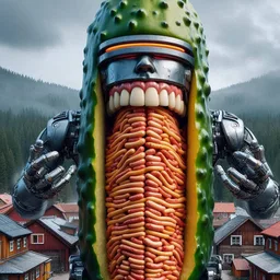 PICKLE VOMITING SAUSAGE IN A ROBOTIC FRENZY