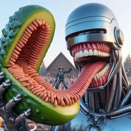 ROBOTIC PICKLE GOBBLING HUMAN GUTS