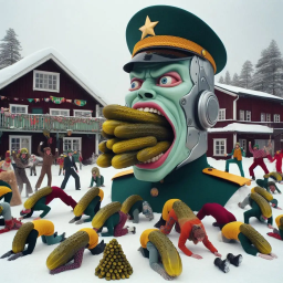 MONSTER CHOKING ON A PICKLE FRENZY