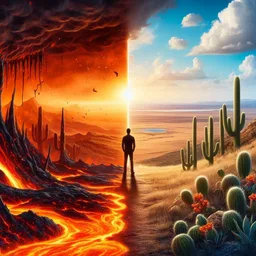 LAVA KISSING THE SKY'S LAST BREATH