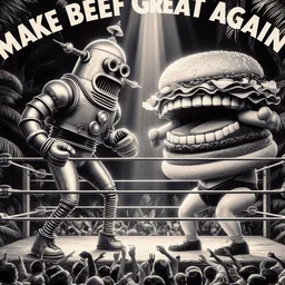 ROBOT VS BURGER: MEAT SLUGFEST IN THE RING