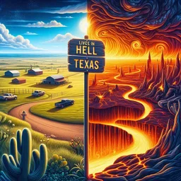 WELCOME TO HELL, TEXAS: BURNING FIELDS AND CARS
