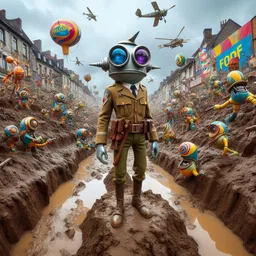 ALIENS DIGGING GRAVES IN MUDDY MAYHEM