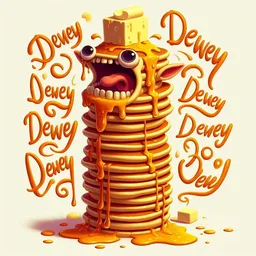 PANCAKES GUSHING SYRUP LIKE A BROKEN HEART