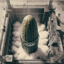 PICKLE ROCKET BLASTING OFF INTO THE VOID