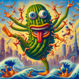 CUCUMBER MONSTER SPITTING OUT NAKED CHAOS