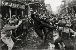 MUSTACHES MARCHING IN A SNOT-FILLED PARADE
