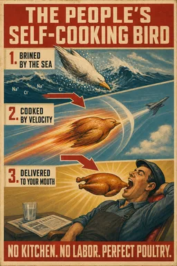 BIRD SHOVELING ITSELF DOWN YOUR THROAT