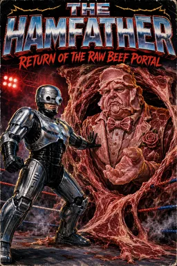 ROBOT SLUGGING IT OUT WITH MEATY NIGHTMARES