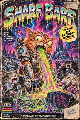 CATS VOMITING RAINBOWS IN SPACE CHAOS